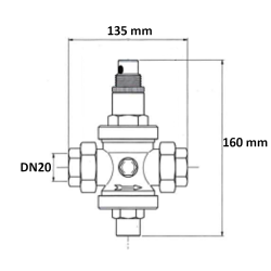 RIDUTTORE DI PRESSIONE BOCCHETTONATO FF 3/4" MALGORANI