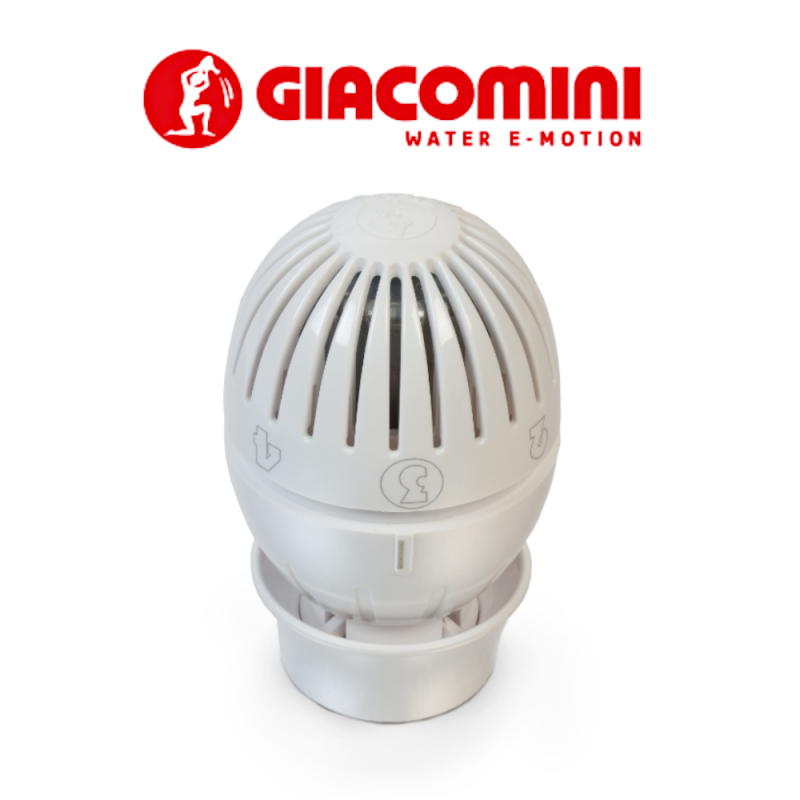 TESTA TERMOSTATICA A LIQUIDO R470 BIANCA GIACOMINI