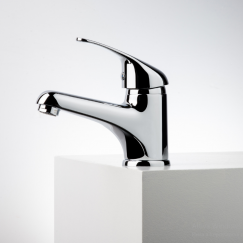 MISCELATORE LAVABO CROMO CON PILETTA EMMEVI MOD. WINNY