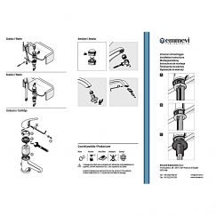MISCELATORE BIDET CROMO CON PILETTA EMMEVI MOD. WINNY