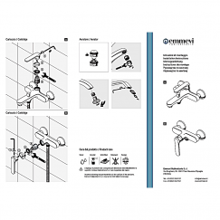 MISCELATORE VASCA CON DUPLEX CROMO EMMEVI WINNY