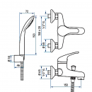 MISCELATORE VASCA CON DUPLEX CROMO EMMEVI WINNY