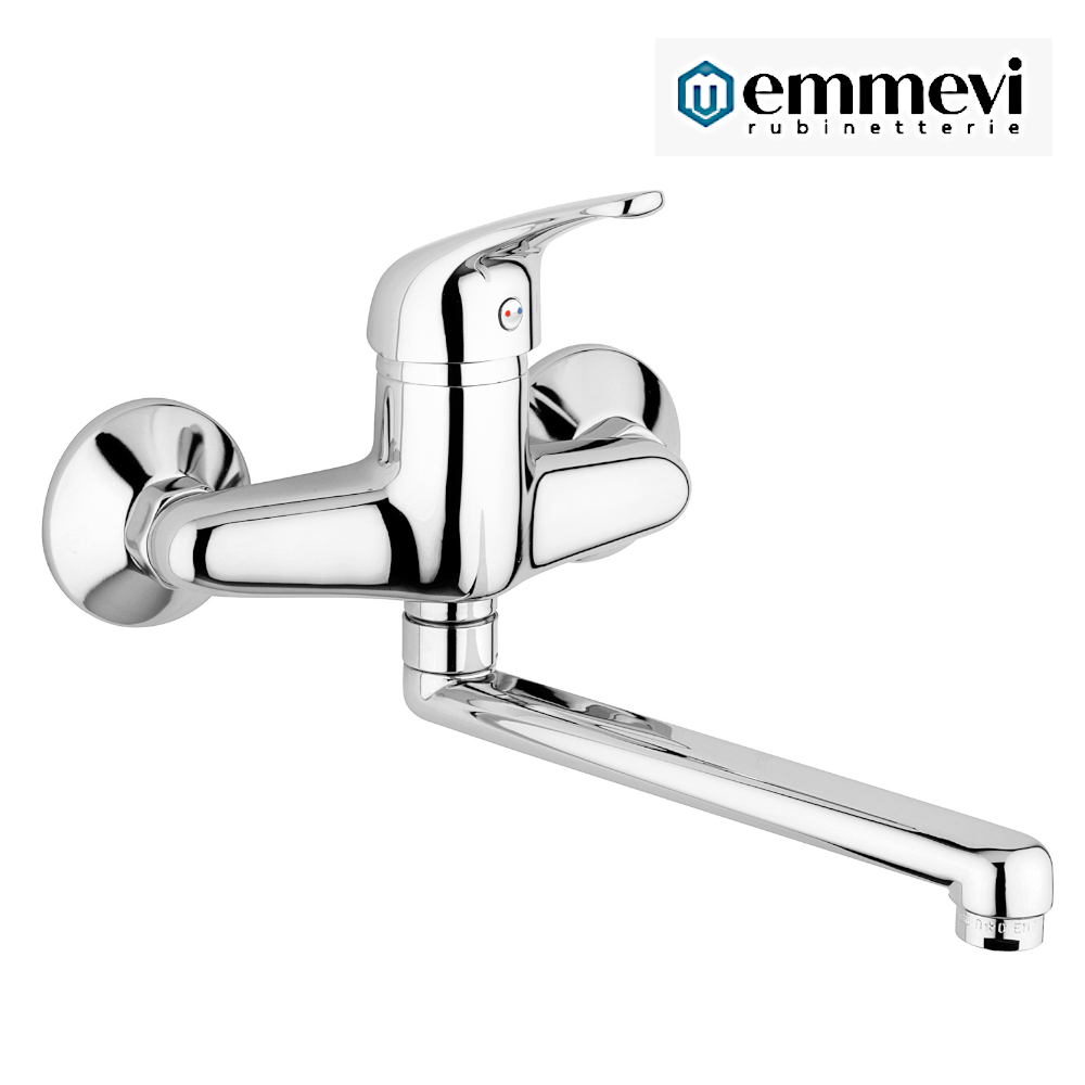 MISCELATORE LAVELLO MURO CON CANNA GIREVOLE EMMEVI