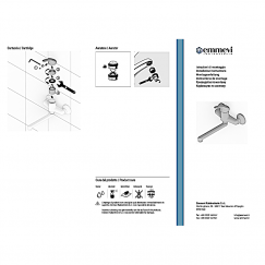 MISCELATORE LAVELLO MURO CON CANNA GIREVOLE EMMEVI