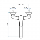 MISCELATORE LAVELLO MURO CON CANNA GIREVOLE EMMEVI