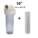 FILTRO ACQUA 10” STAFFABILE 3/4” FF EUROACQUE + CARTUCCIA FILO