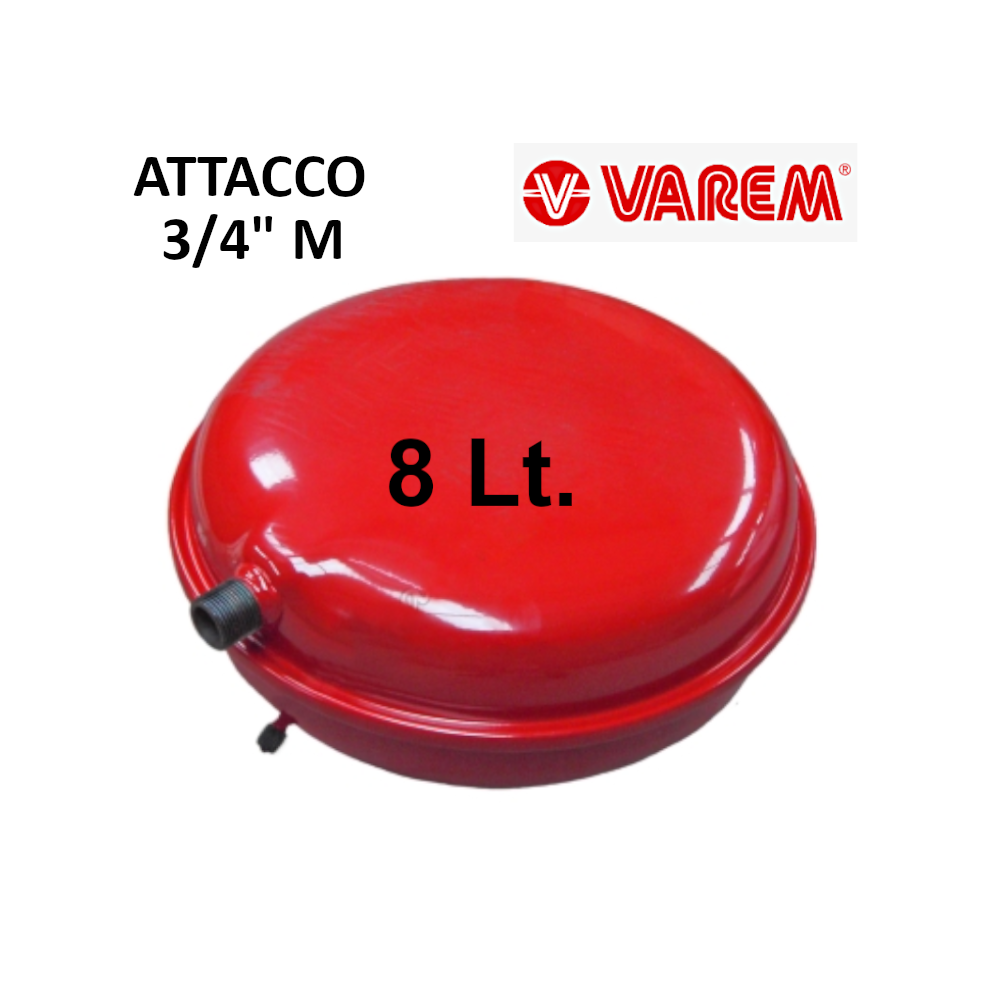 VASO ESPANSIONE FLATVAREM 8 LT 3/4" M VAREM