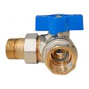 VALVOLA BOCCHETTONATA A SQUADRA MF 3/4" FRONTALE SX BLU EFFEBI