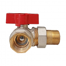 VALVOLA BOCCHETTONATA A SQUADRA MF 3/4" FRONTALE ROSSA DX EFFEBI