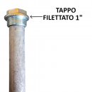 ANODO DI MAGNESIO CON TAPPO FILETTATO 1" L 50 CM