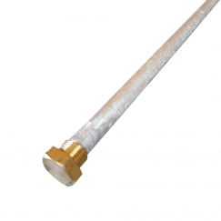 ANODO DI MAGNESIO CON TAPPO FILETTATO 1/2" L 50 CM