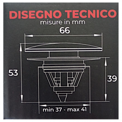 TAPPO SALTARELLO UNIVERSALE CLICK CLACK ESTRAIBILE