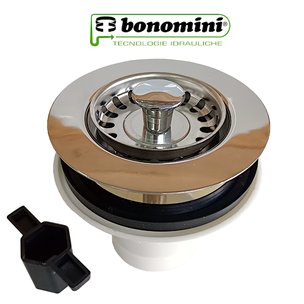 PILETTA CON CESTELLO PER LAVELLI IN CERAMICA D.85 BONOMINI