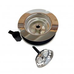 PILETTA CON CESTELLO PER LAVELLI IN CERAMICA D.85 BONOMINI