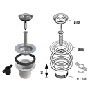 PILETTA CON CESTELLO PER LAVELLI IN CERAMICA D.85 BONOMINI