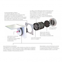 RECUPERATORE DI CALORE VORTICE HRV 60 MONO EVO HCS WIFI